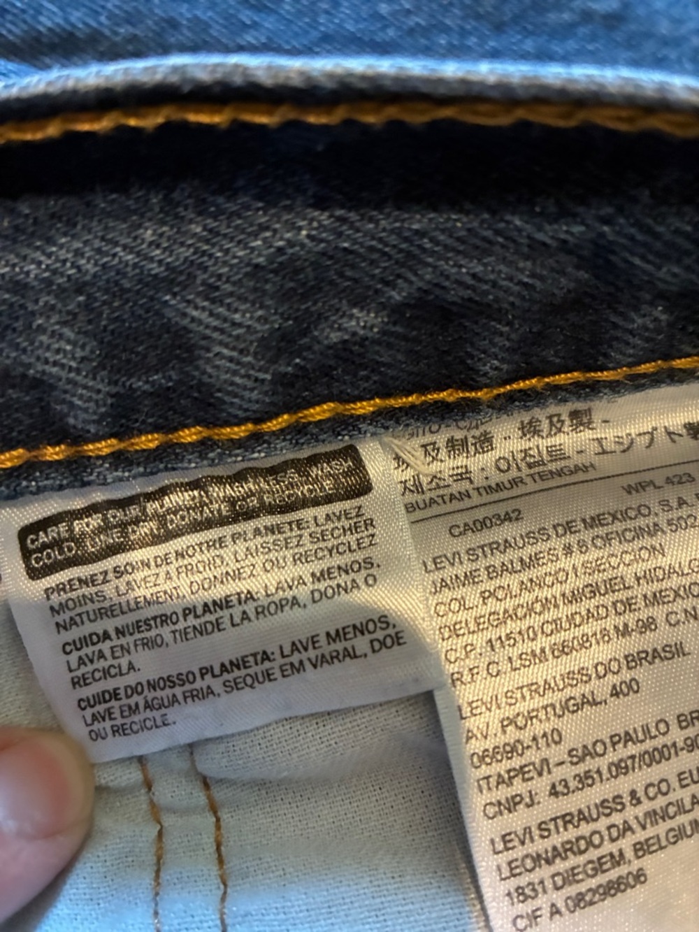 Classic Dark Blue Men's Jeans - Picture 5 of 12